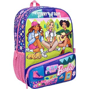 Mochila Infantil Mattel Barbie Sunny Days Azul - 71627