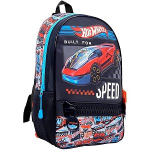 Mochila Escolar HotWheels  - 75154  (Azul)
