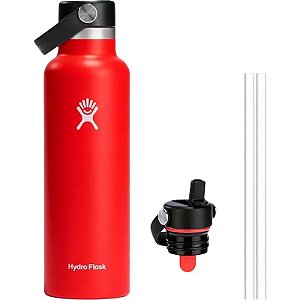 Garrafa Térmica Hydro Flask S24SX612 709mL + Tampa SFS001 - Goji