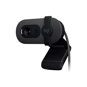 Webcam Logitech Brio 105 Full HD 30 FPS Microfone Integrado 960-001591 - Grafite