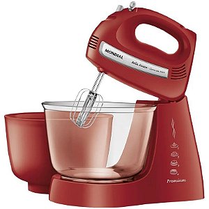 Batedeira Mondial B-55-R Bella Massa 500W 220V/50-60Hz Vermelho