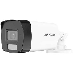 Câmera IP Vermelha Hikvision DS-2CE17D0T-LFS Color Camera 2.8mm 2MP Bullet (caixa feia)