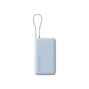 Carregador Portátil Xiaomi 10000MAH BHR08NZGL 67W com Cabo Azul Gelo