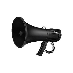 Megafone Krab BMER25 - USB/TF/Bluetooth - 80W - com Gravador de Áudio - Preto