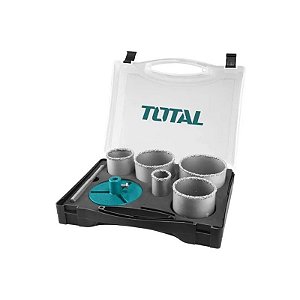 Kit de Serras Copo para Metal e Concreto Total TACSH2071 com 7 Peças