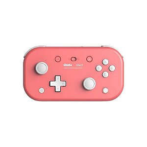 Controle 8BITDO Lite 2 Bluetooth para Nintendo Switch - Rosa