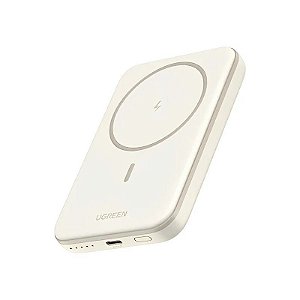 Carregador Sem Fio Ugreen PB560 Magnético 5000 Mah 15 W - Bege