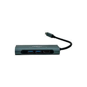 Hub Satélite A-HUBC53 - 7 Portas - USB-C - Cinza