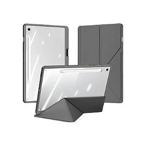 Estojo Protetor Dux Ducis Magi Destacável para Samsung Galaxy Tab S10 Fe+ 13.1 Polegadas - Cinza