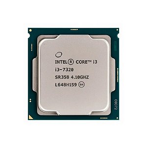 Processador OEM Intel 1151 i3 7320 4,10 GHz sem CX sem Cooler sem Garantia