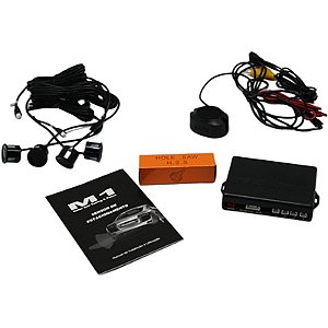 Kit de Sensor de Estacionamento Motor One M1 CRS8500V3-S023 Preto Fosco Universal (4 peças)
