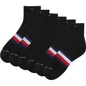 Meias Tommy Hilfiger THM233QT03 001 - Masculina (3 pares)