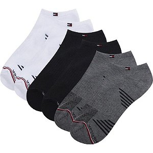 Meias Socket Tommy Hilfiger THM243NS01 002 - Masculina (3 pares)
