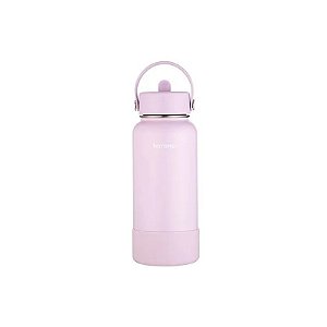 Garrafa Térmica Terrano - 950ML - com Bico + 2 Canudos - Lilás