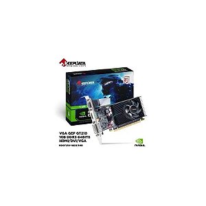 Placa de Vídeo VGA 1GB GT210 Keepdata DDR3 64BITS HDMI/DVI/VGA