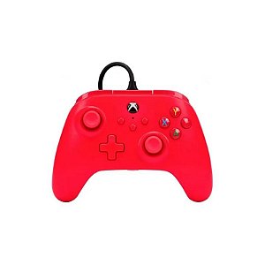 Controle Powera Enhanced Wired PWA-A-02542 para Xbox Series - Red