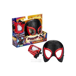 Máscara e Mini Lançador Homem-Aranha Miles Swift Teia