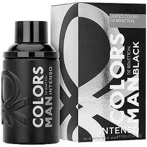Perfume Benetton Colors Man Black Intenso Eau de Parfum 100mL Masculino