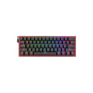 Teclado Gamer Redragon Fizz K617 RGB USB-C - Preto
