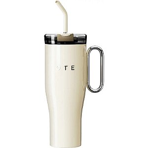 Vaso Térmico OTE Jumbo Straw 1.2L - Bege