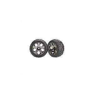 Pneu Traxxas All-Star Anaconda Preto Cromado 2,8" 12MM Nitro Dianteiro 3777A
