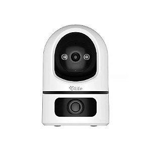 Câmera IP 4LIFE Trakduo FLU25X 3.5K com Wi-Fi - Branca
