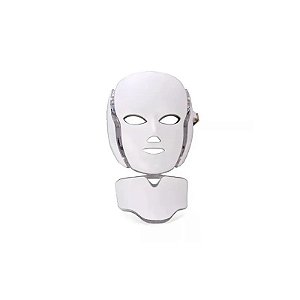 Máscara LED Tratamento Estético Facial + Pescoço Fototerapia