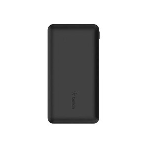 Carregador Portátil Belkin Boostcharge 3 Portas 10.000 Mah + Cabo USB-A/USB-C Preto - BPB011BTBK