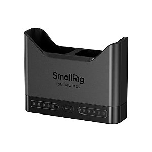 Carregador de Bateria Dual Smallrig 5493 para Bateria Sony NP-FW50 - Preto