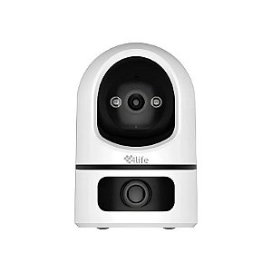Câmera de Vigilância IP 4LIFE FLU25X Dual 3 MP - Branco