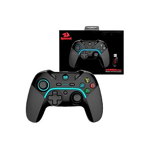 Controle Redragon G808 Pro V1 Harrow PC/PS3/Sem Fio Preto