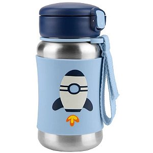 Garrafa Infantil Skip Hop Stainless Steel 9N778710 - 350mL (Foguete)