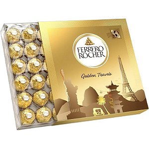 Chocolate Ferrero Rocher Golden Travels 48 peças - 600g
