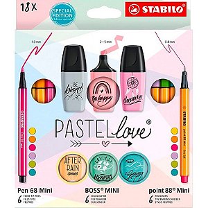 Kit Stabilo Point 88 + Boss + Caneta 68 77/5-8 - (18 Unidades)