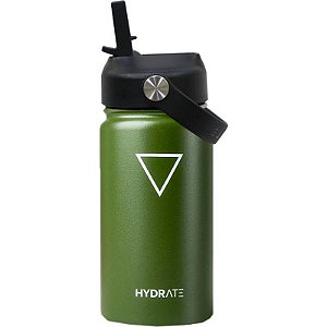 Garrafa Térmica Hydrate Kids 355ml Verde Militar