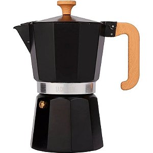 Cafeteira Italiana Espresso Maker Venice La Cafetiere - LCVEN6CPBLKW (290ml)