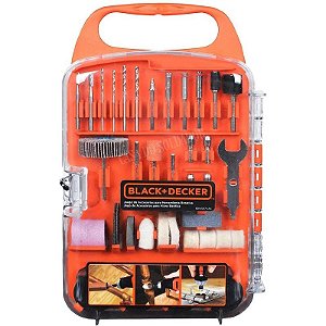 Jogo de Acessórios para Rotativa Black+Decker BDA3037-LAC (175 peças)