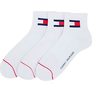 Meias Tommy Hilfiger THM203QT01I 002 - Masculina (3 pares)