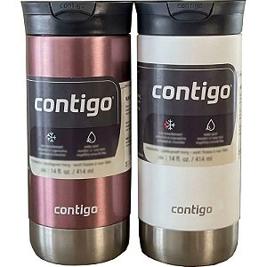 Kit de Vasos Térmico Contigo Huron Snapseal 473mL - Pineberry/Sal