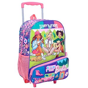 Mochila com Rodas Escolar Barbie Sunny Days - 71628 (Azul)
