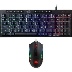 Teclado e Mouse com Fio Redragon S141 Preto