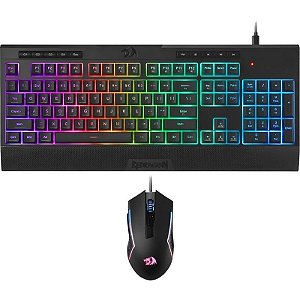 Teclado e Mouse com Fio Redragon S151 Preto
