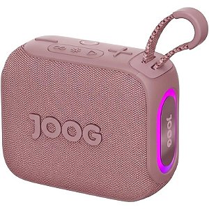Caixa de Som Portátil Joog Pair S 10W IPX6 Bluetooth TWS Rosa
