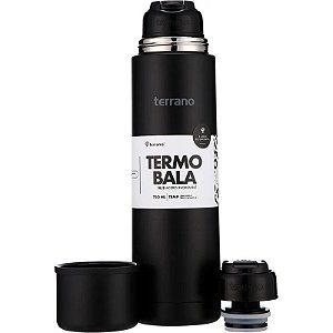 Garrafa Térmica Terrano Bala 750mL AC402022005 - Preta