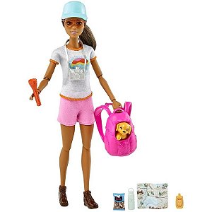 Boneca Barbie Self-Care Dia de Caminhada Mattel - HNC39