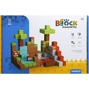 Bloco Magnético de Construção Cubos Magnéticos Chuang Huang - CH1380 (146 peças)