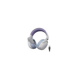 Fone de Ouvido Gamer Ajazz AHM08 Max / Sem Fio - Branco / Roxo (986932)