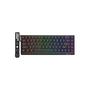 Teclado Gamer Onikuma MT603 Mecânico Sem Fio RGB - Preto/Rosa