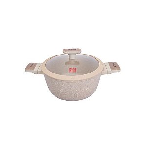 Vaso Giratório Fundo Ucc Life de 20 cm em Granito Bege
