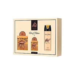 Kit Lattafa Pride Art Of Nature I Presente Eau de Parfum Unissex - 3 Unidades